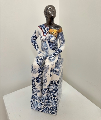 Seated Female Nude on Plinth 1