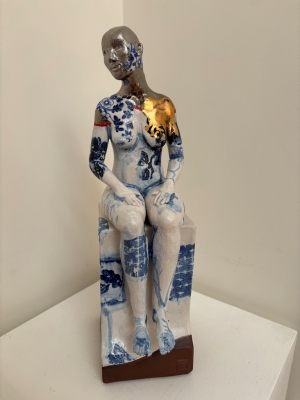 Seated Female Nude on Plinth 2