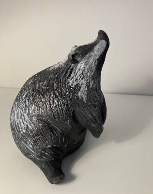 Badger Sitting  by Alison Fisher