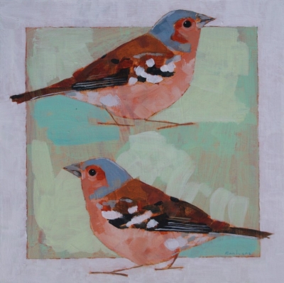 Two Chaffinches by Christopher Rainham