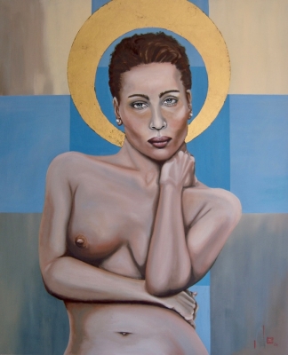 The Saint with the Pearl Earings by Pierre Williams (Paintings)