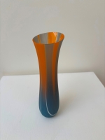 Glass droplet (orange, blue, grey)