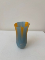 Glass droplet (blue, marigold, grey)